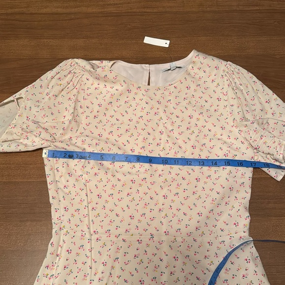 Madewell NWT Tie Sleeve Retro Calico Floral Print Dress vintage retro coquette - Picture 16 of 17